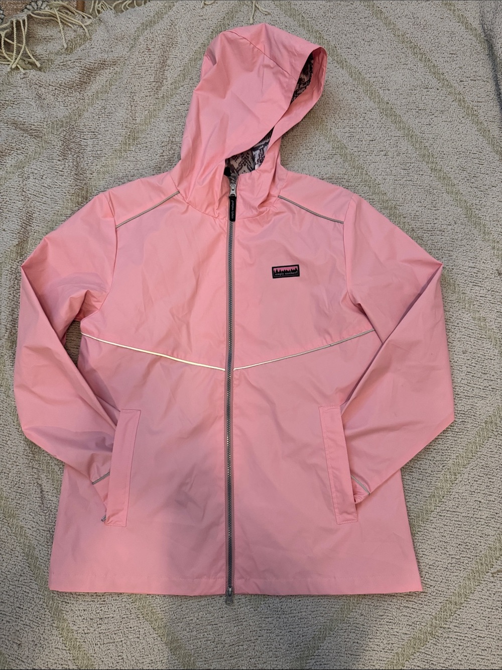 Simply Southern Pink Hooded Trench Coat